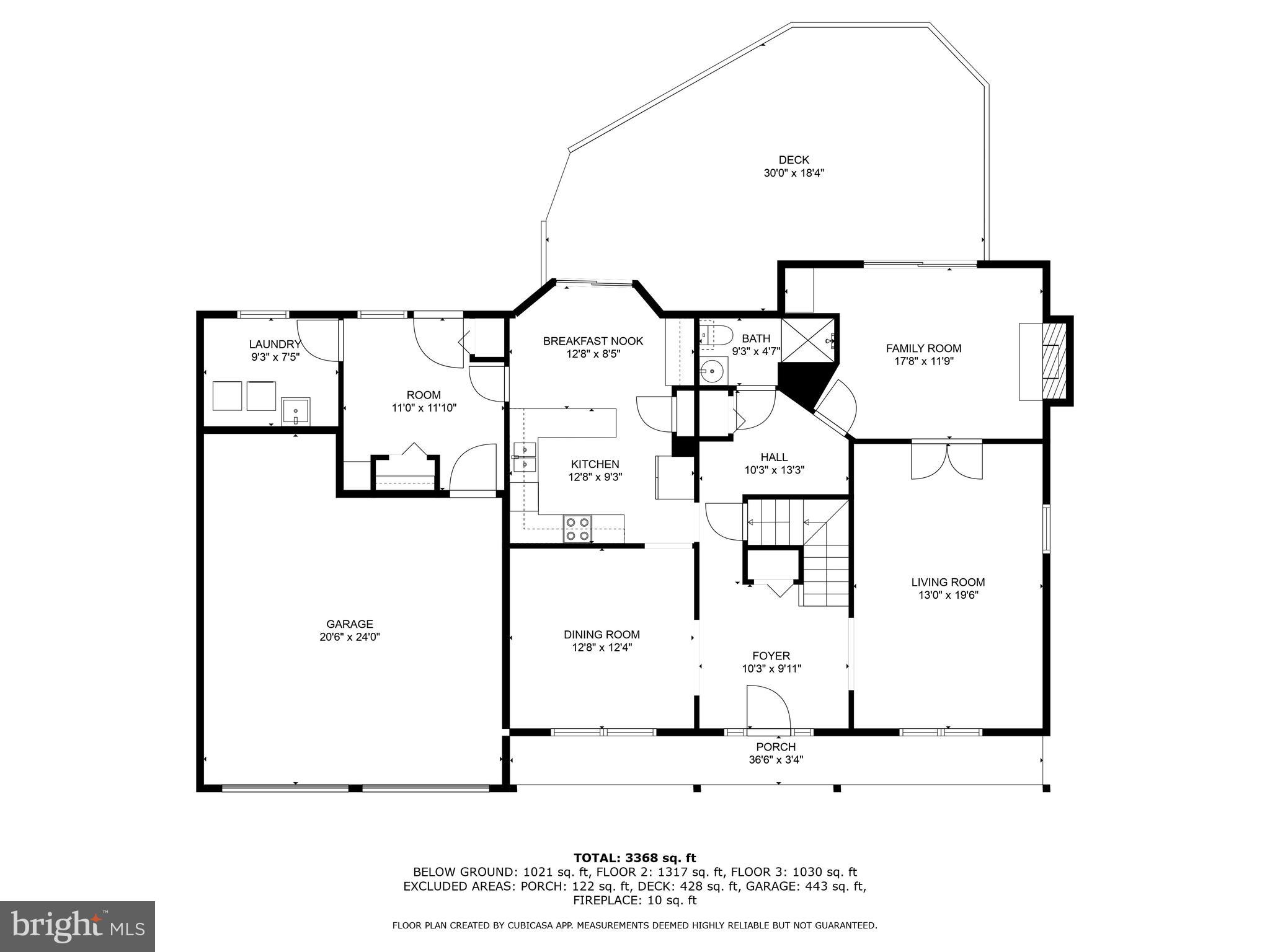 1729 Glastonberry Road Potomac, MD 20854 - Photo 30 of 32 Main Level Floorplan