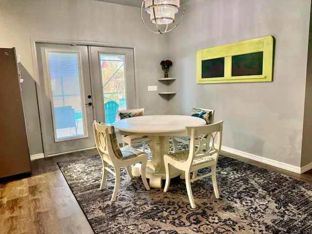 a house view with a garden space