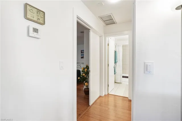 a view of a hallway with interior of the house