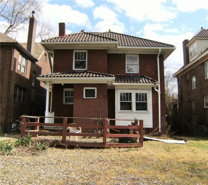 316 Le Roi Road Pittsburgh, PA 15208 - Photo 21 of 24 Rear View Showing The Deck