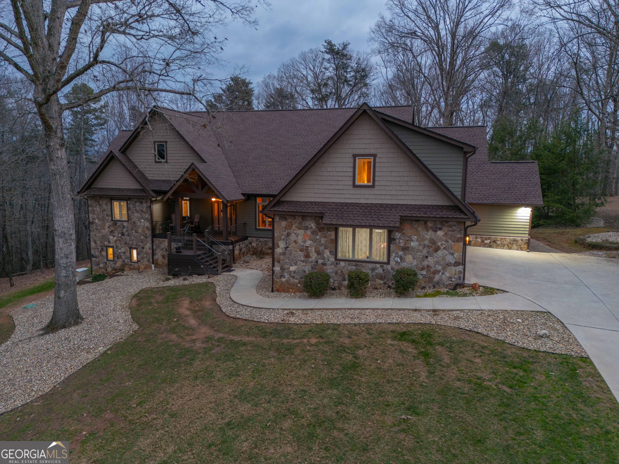 712 Meadow Run Court Clarkesville, GA 30523 - Photo 3 of 96 a front view of a house with a yard