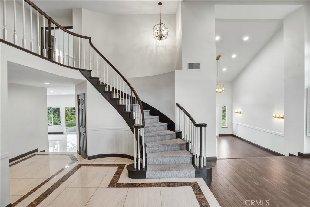 3537 Foxglove Road Glendale, CA 91206 - Photo 20 of 73 a view of entryway and hall with wooden floor