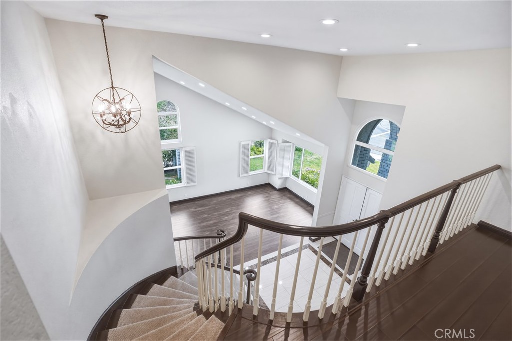 3537 Foxglove Road Glendale, CA 91206 - Photo 54 of 73 a view of entryway and hall with wooden floor