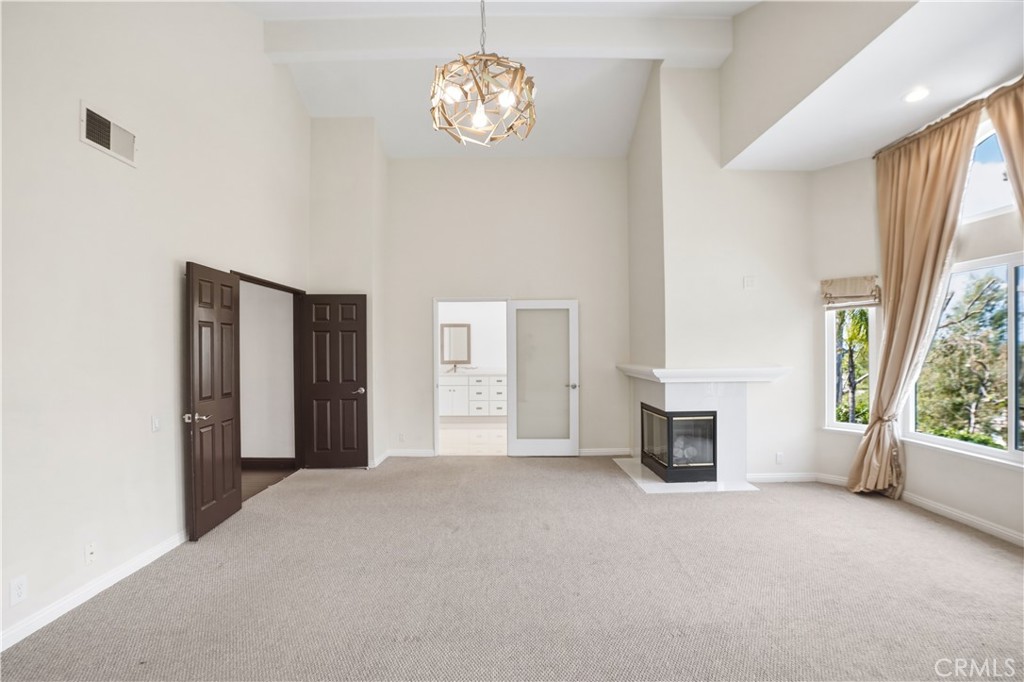 3537 Foxglove Road Glendale, CA 91206 - Photo 57 of 73 a view of empty room with a fireplace