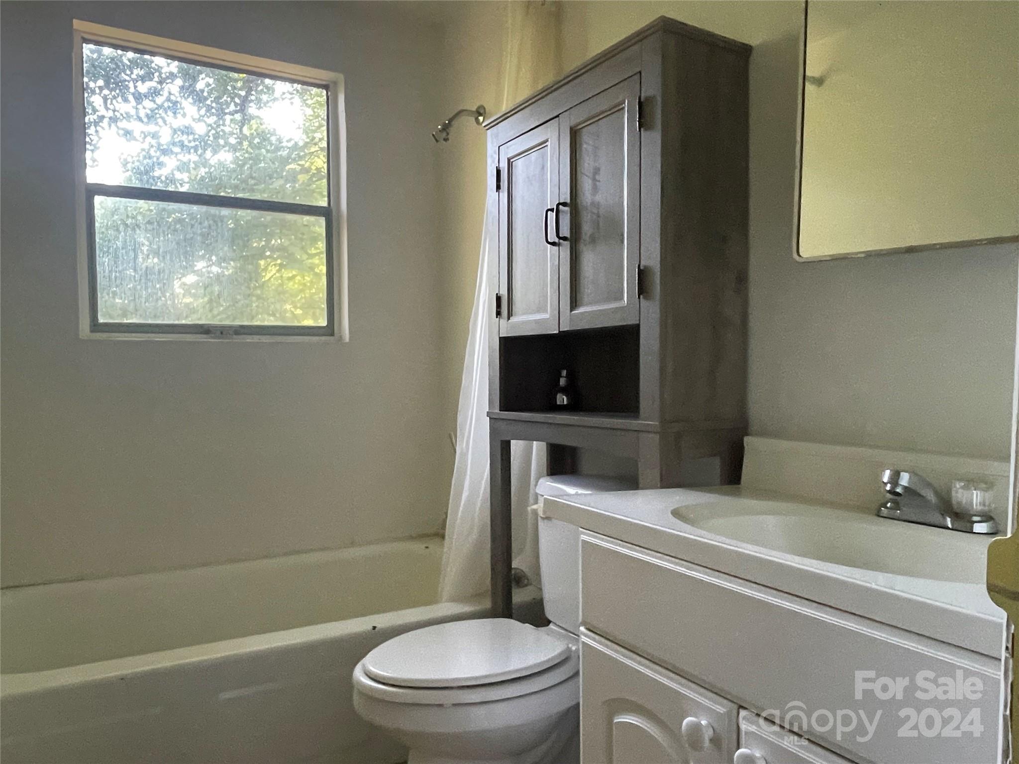 77 Medford Road Tryon, NC 28782 - Photo 38 of 48 a bathroom with a toilet a sink and bathtub