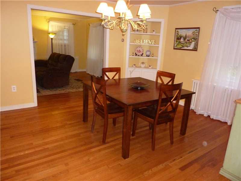 108 Byron Road Pittsburgh, PA 15237 - Photo 4 of 25 Dining Room. The beautiful hardwood floors continue into the dining room. Notice the built-in corner cabinet.
