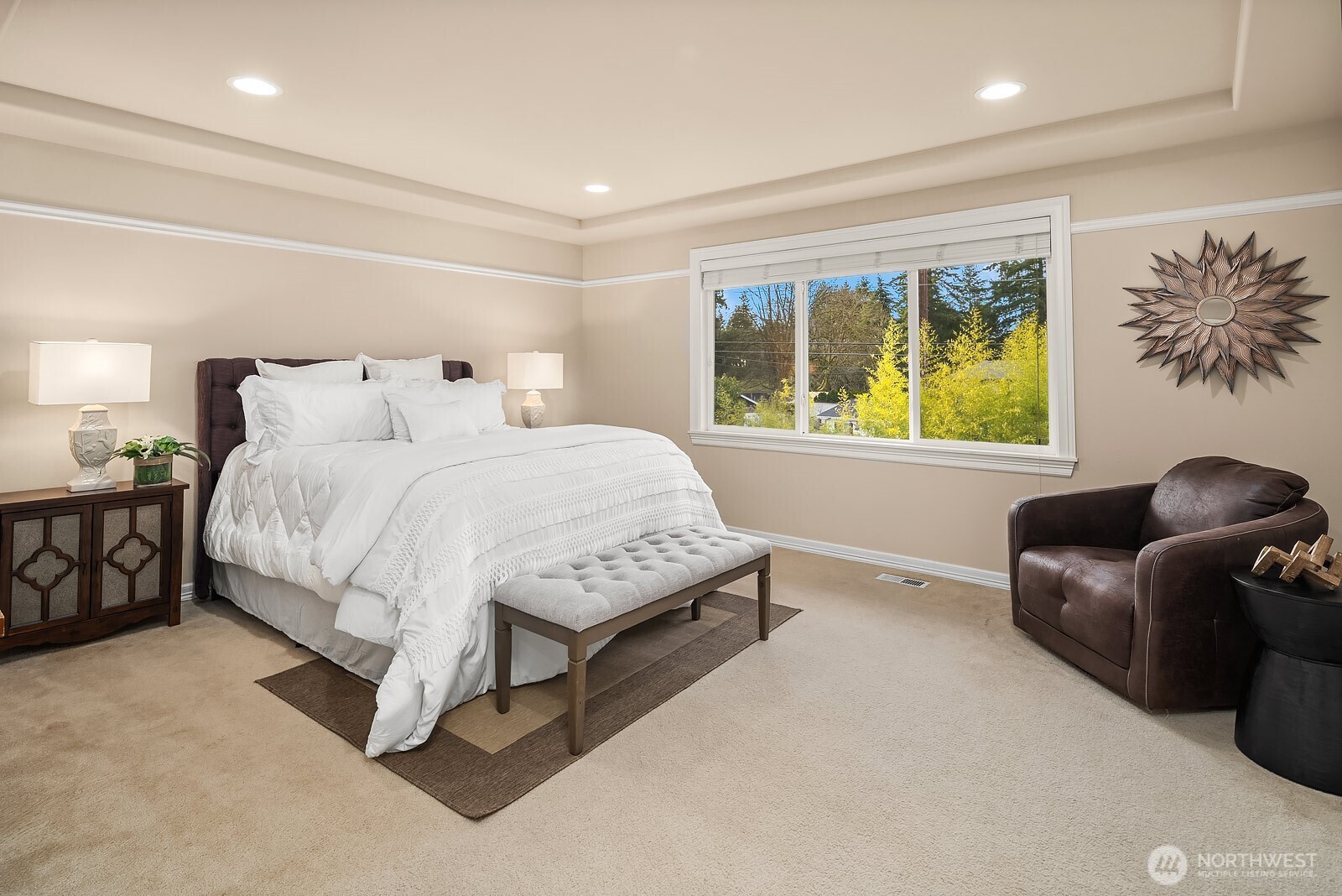 5504 Northeast 13th Place Renton, WA 98059 - Photo 23 of 36 a bedroom with a bed couch and window