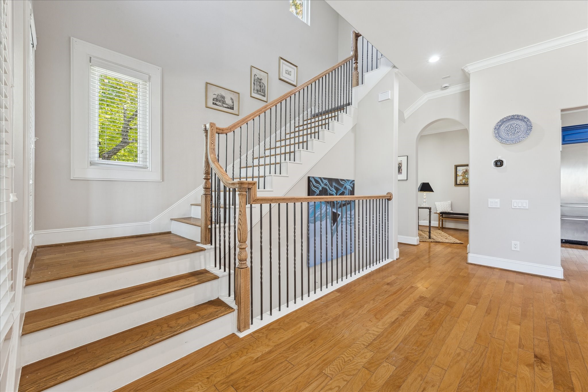 4701 Inker Street Houston, TX 77007 - Photo 25 of 45 a view of entryway and hall with wooden floor