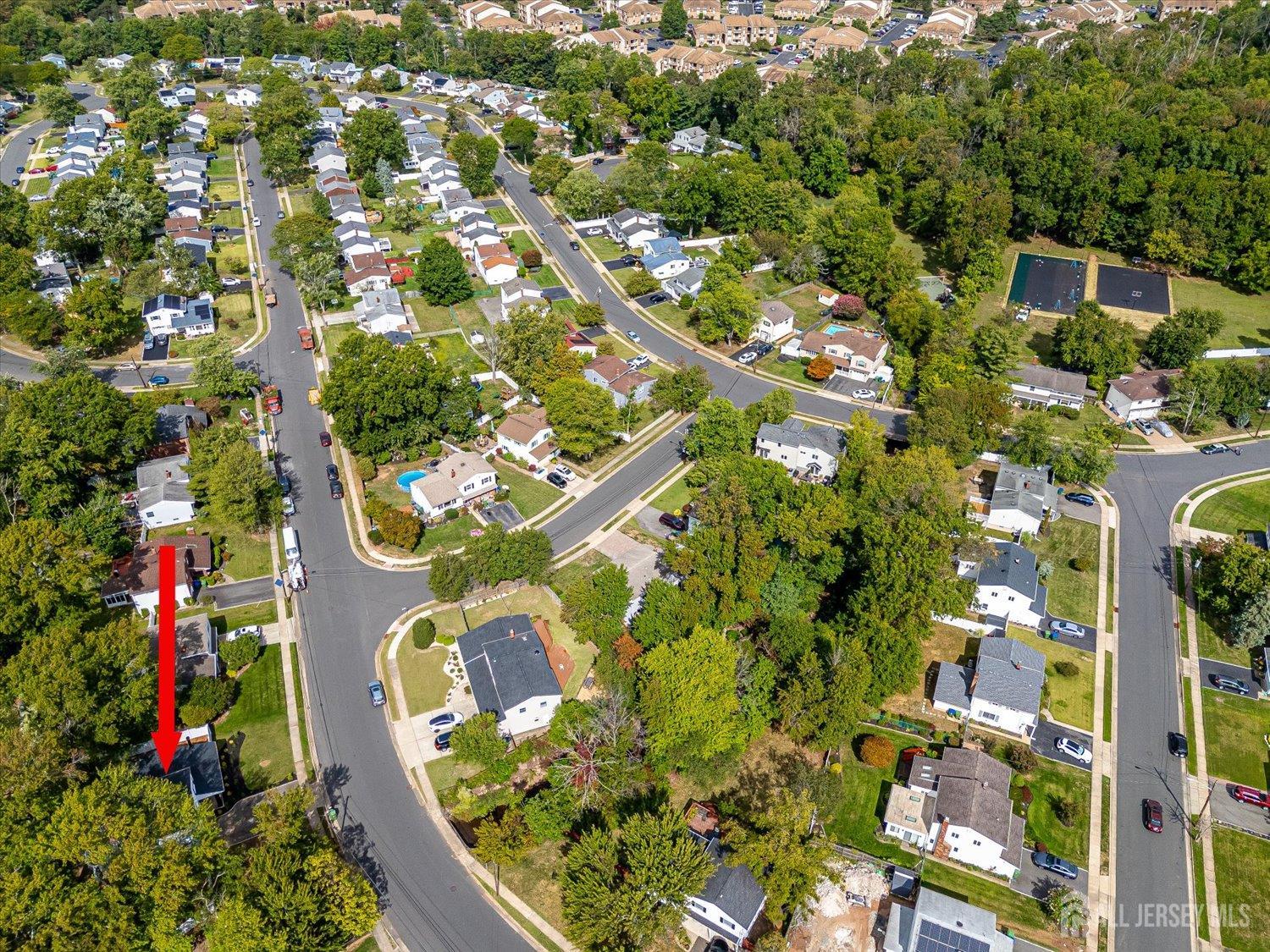 21 Lydia Lane Edison, NJ 08817 - Photo 6 of 49 an aerial view of residential houses with outdoor space and trees