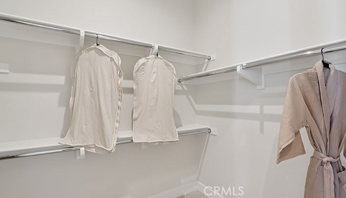 18318 Mystic Court Riverside, CA 92508 - Photo 17 of 47 a view of walk in closet with empty racks