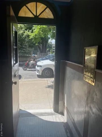 a view of a entryway door of the house