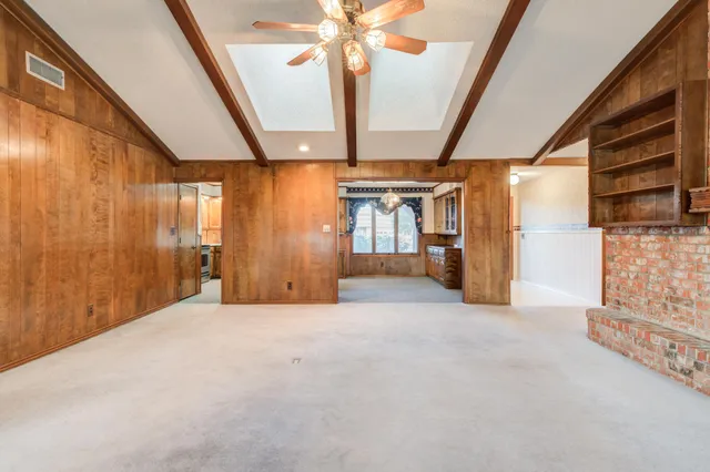 a view of an empty room