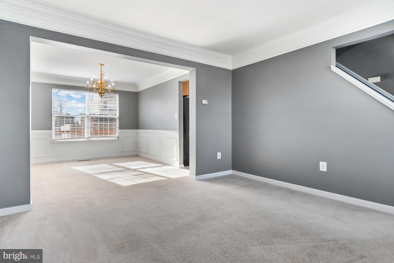 408 Robbins Farm Road Cambridge, MD 21613 - Photo 5 of 48 LR & DR w stately crown molding - nicely finished