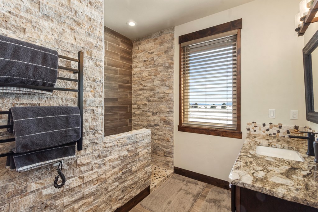1884 Little Pine Road Donnelly, ID 83615 - Photo 31 of 45 Custom Shower and Bathroom
