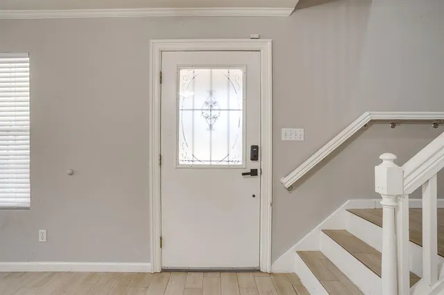 a view of front door