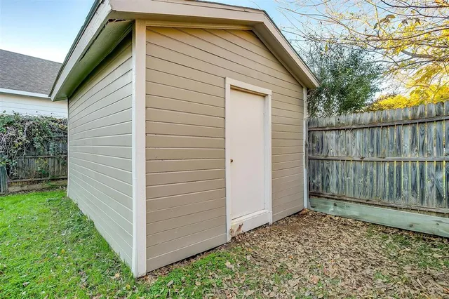 a backyard of a house
