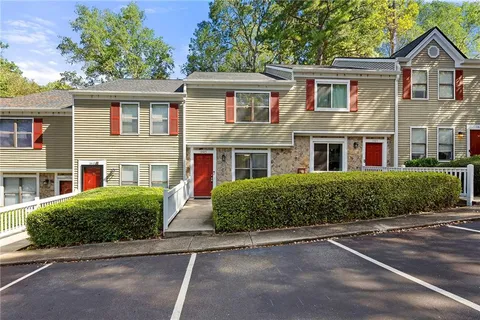 front view of a house with a street