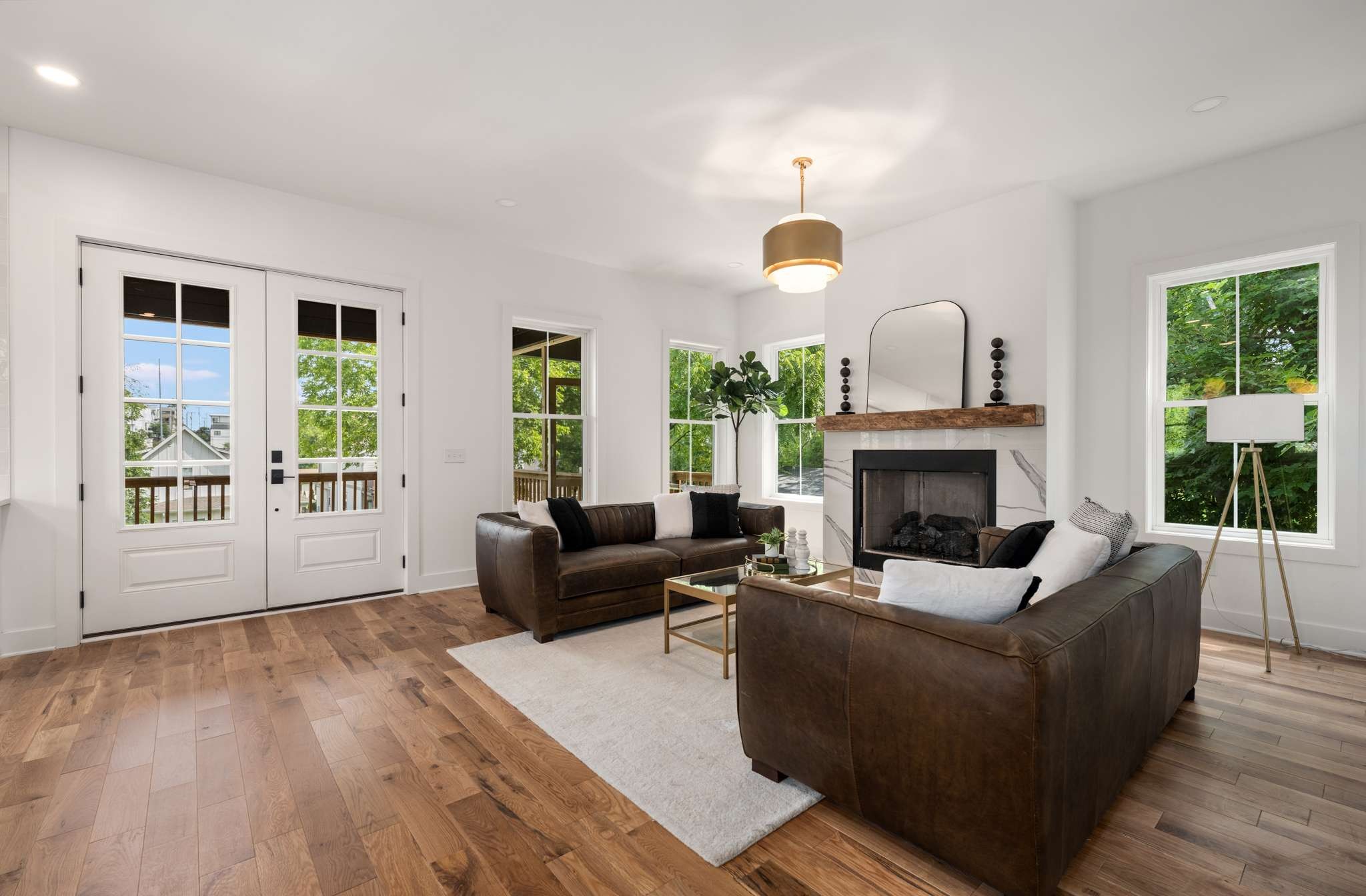 3512 Elkins Avenue Nashville, TN 37209 - Photo 11 of 36 a living room with furniture and a fireplace