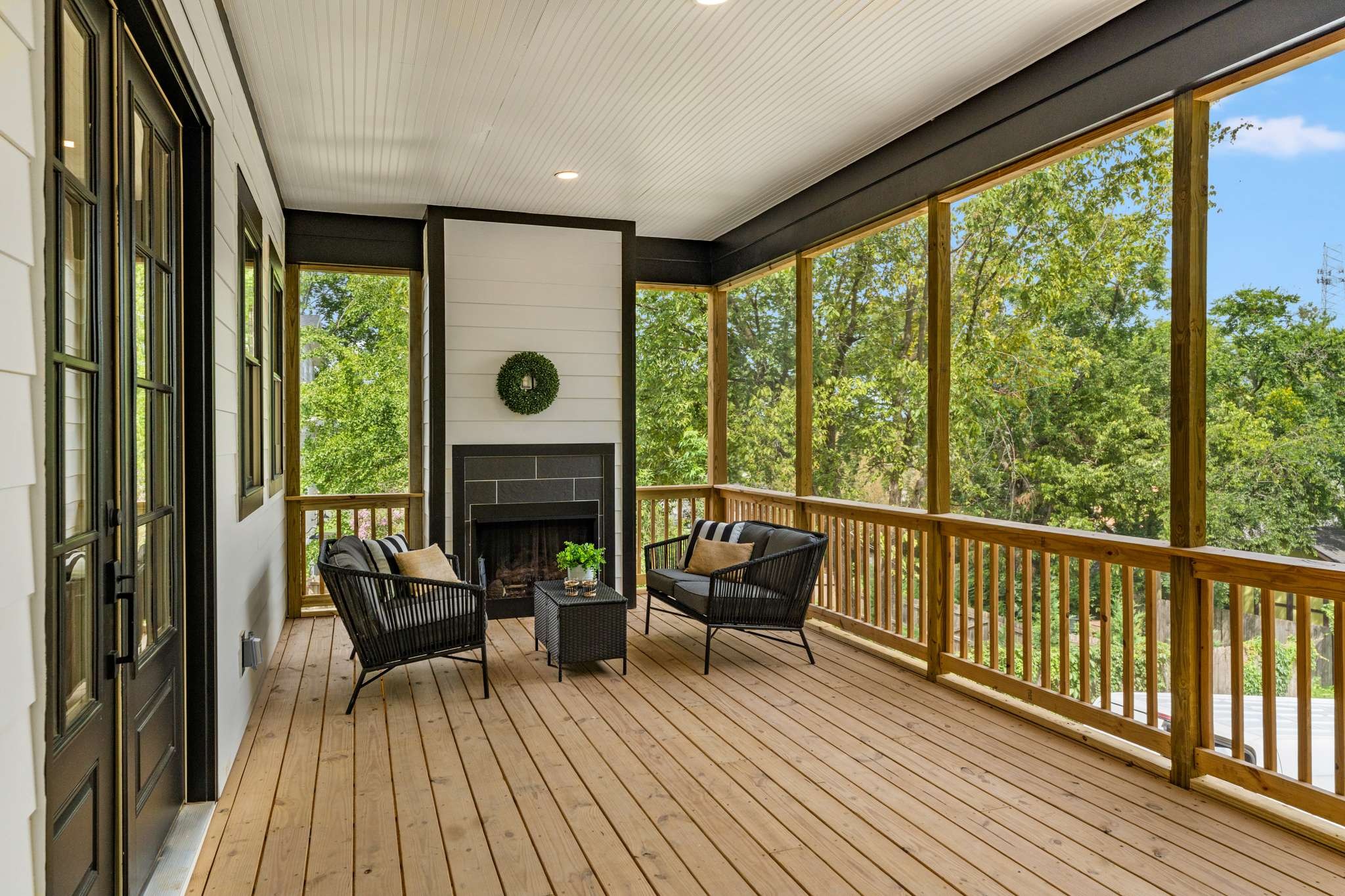 3512 Elkins Avenue Nashville, TN 37209 - Photo 23 of 36 a living room with furniture and a fireplace