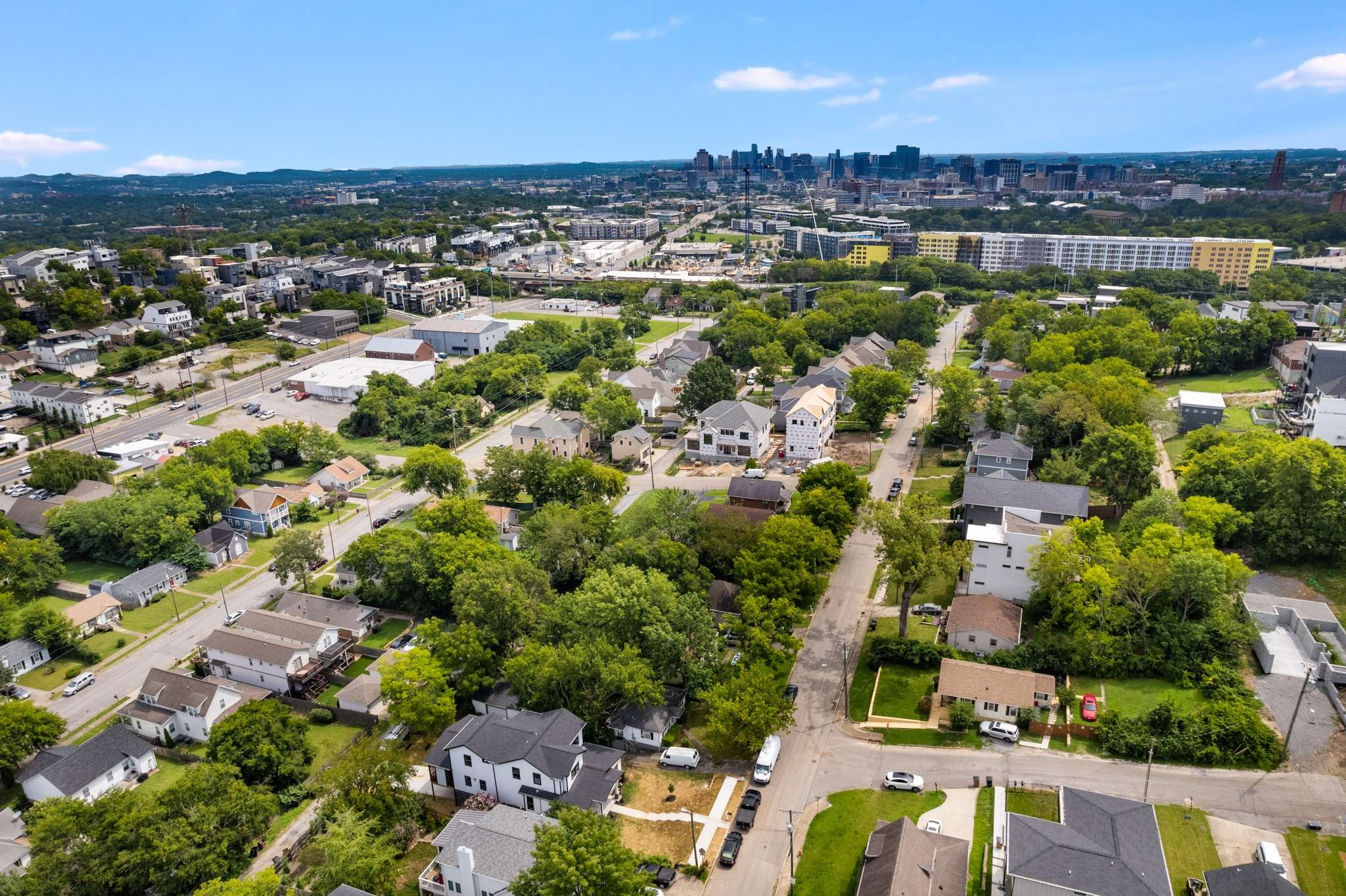 3512 Elkins Avenue Nashville, TN 37209 - Photo 35 of 36 an aerial view of a residential houses with outdoor space and trees