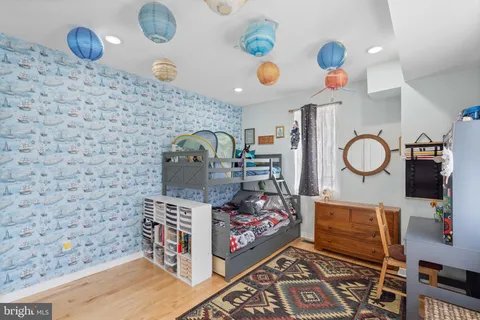 view of a room with shelves