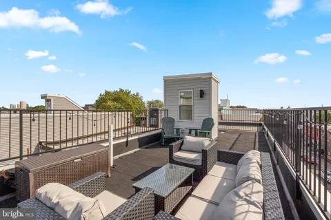 a view of balcony with seating space and deck