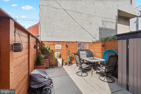 a view of outdoor seating