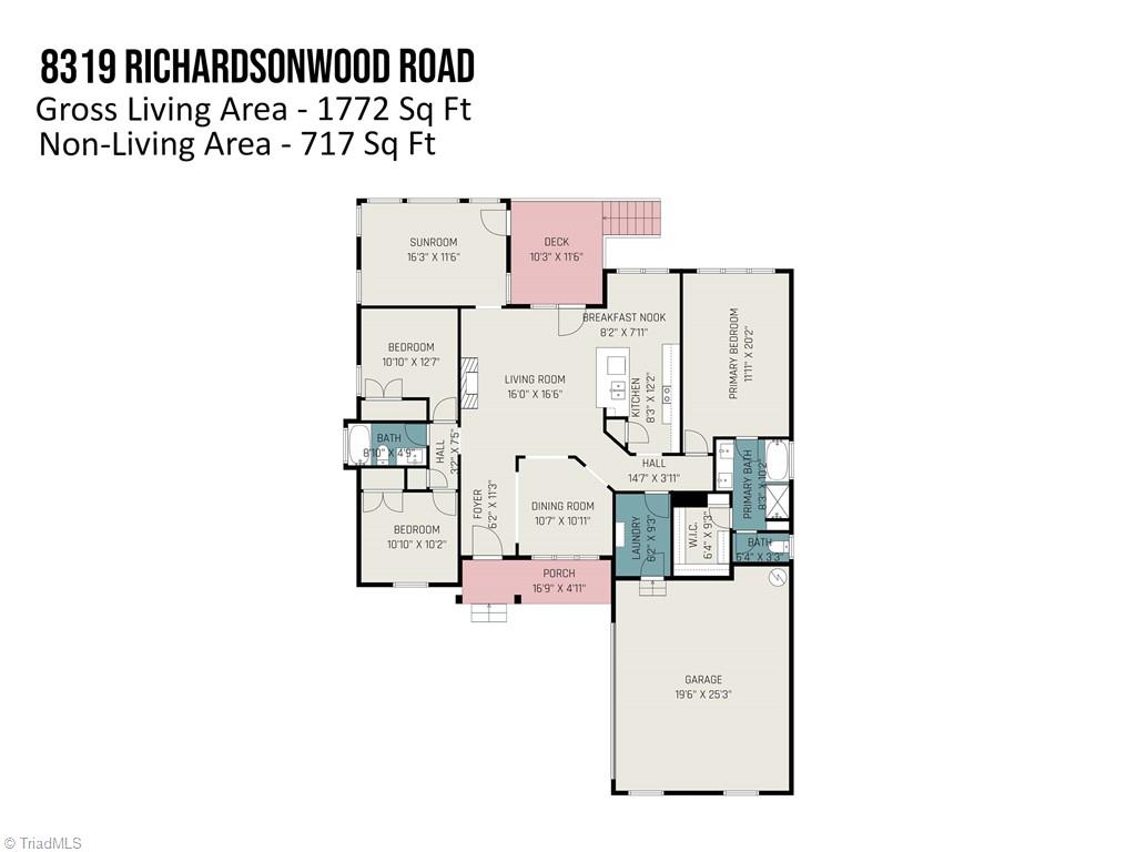 8319 Richardsonwood Road Browns Summit, NC 27214 - Photo 50 of 50 Floor Plan