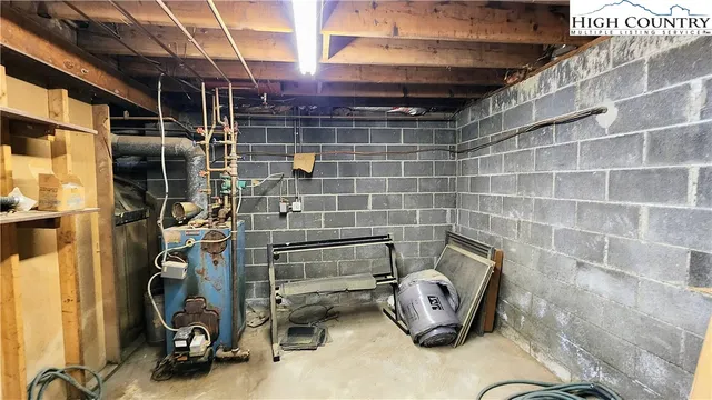 a view of storage and utility room