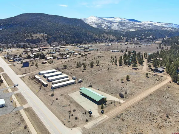 a view of a terrace with a mountain