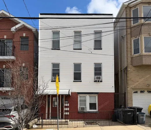 a front view of a building