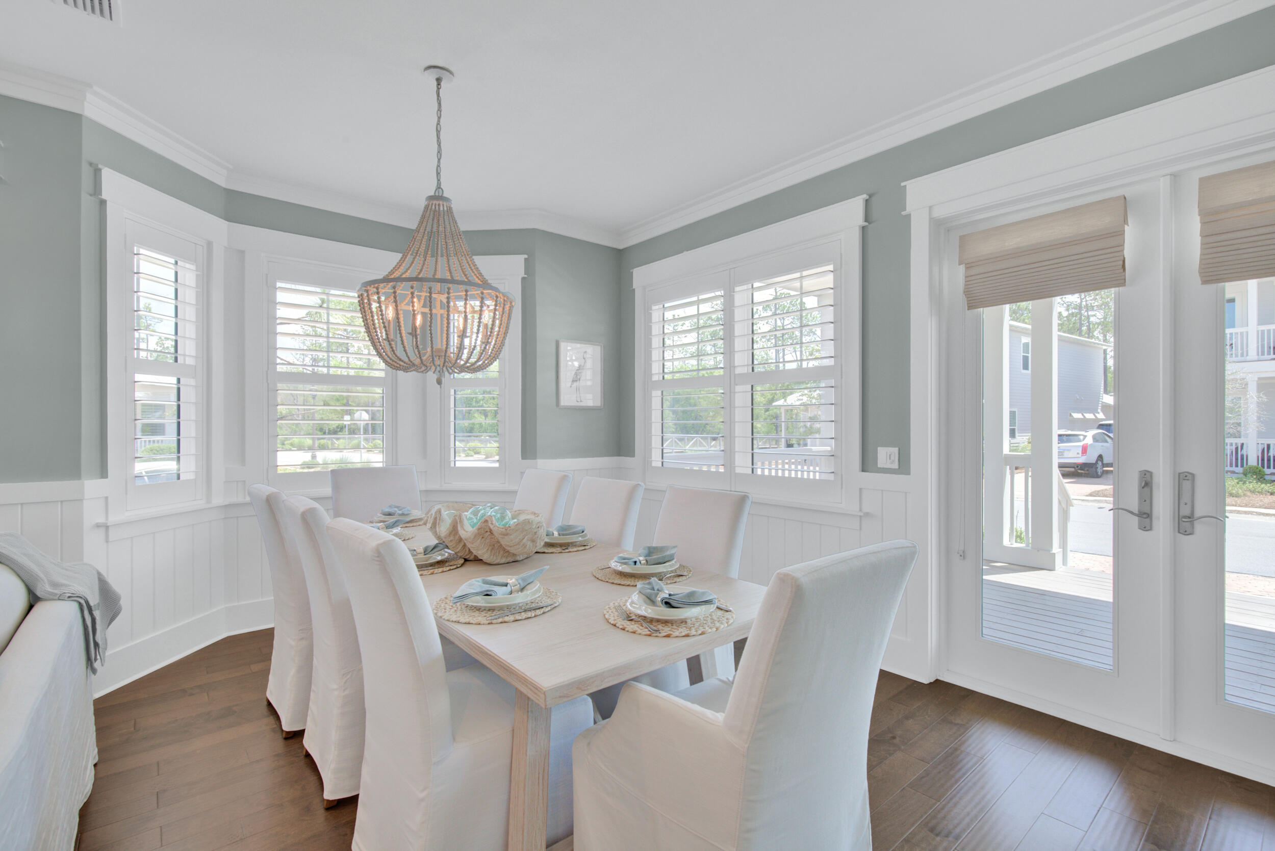 117 Prairie Pass Santa Rosa Beach, FL 32459 - Photo 17 of 33 a view of a dining room with furniture window and wooden floor