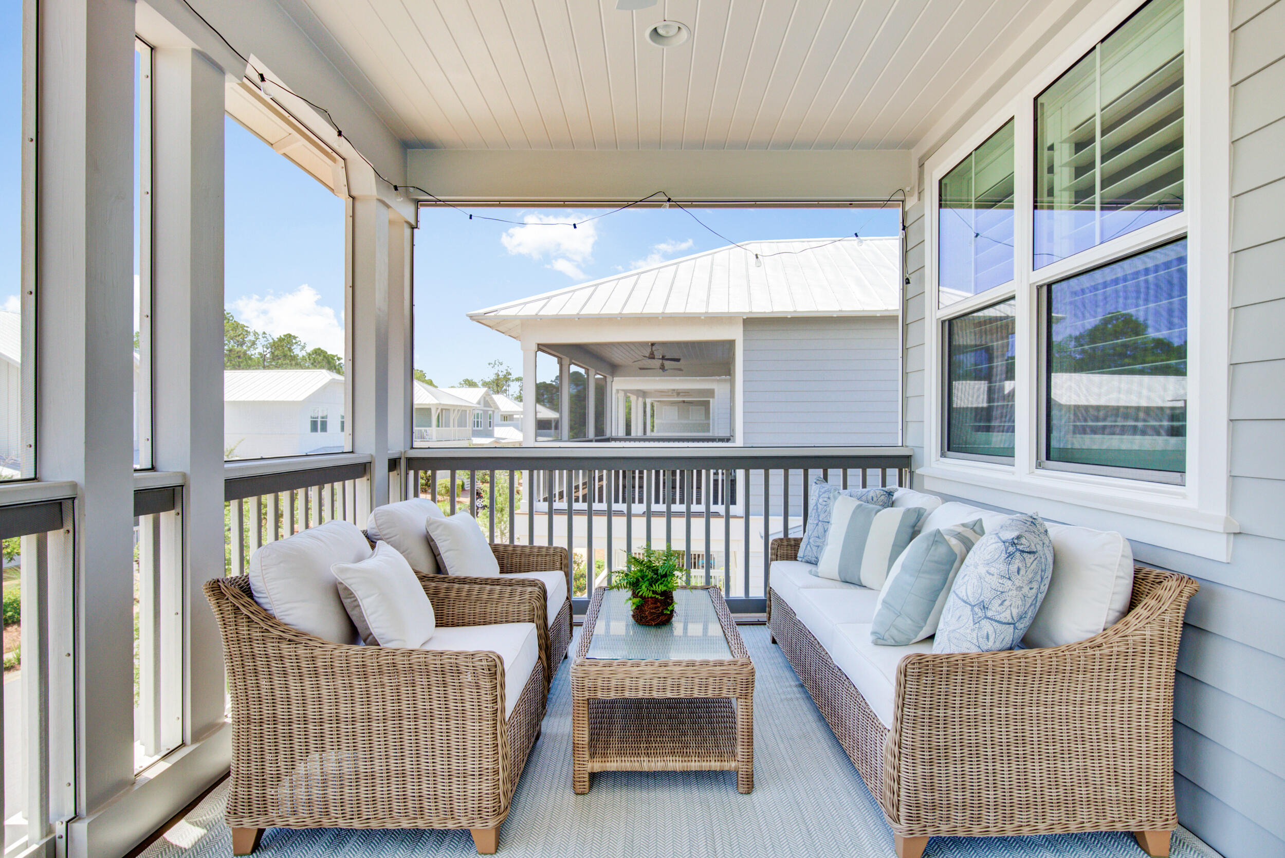 117 Prairie Pass Santa Rosa Beach, FL 32459 - Photo 20 of 33 a balcony with furniture and outdoor view