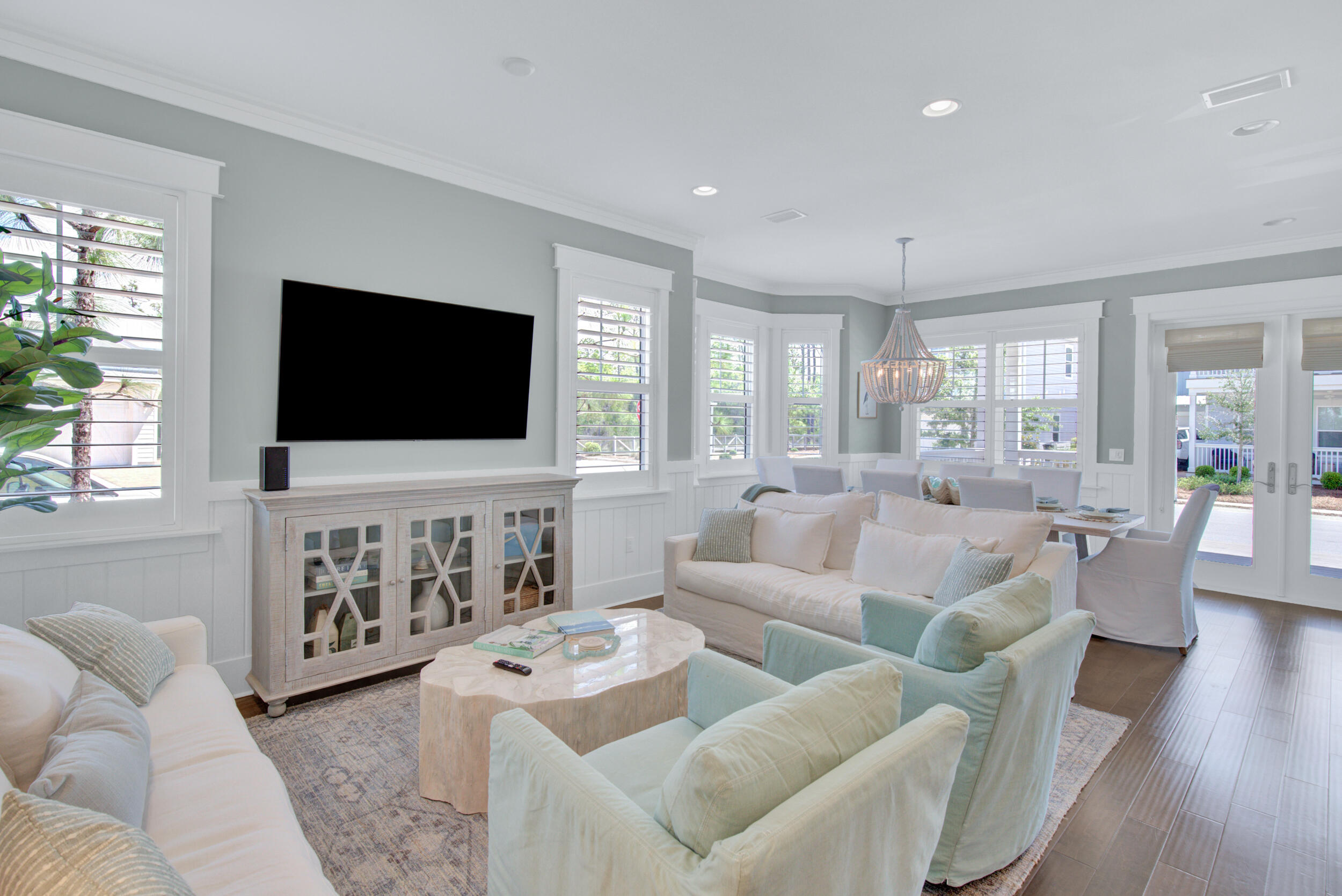 117 Prairie Pass Santa Rosa Beach, FL 32459 - Photo 7 of 33 a living room with furniture and a flat screen tv