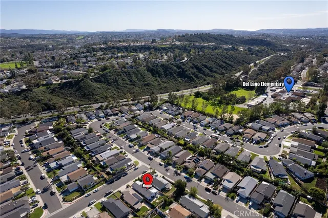 a view of city and mountain