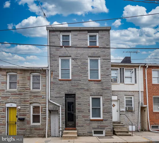 a front view of a building