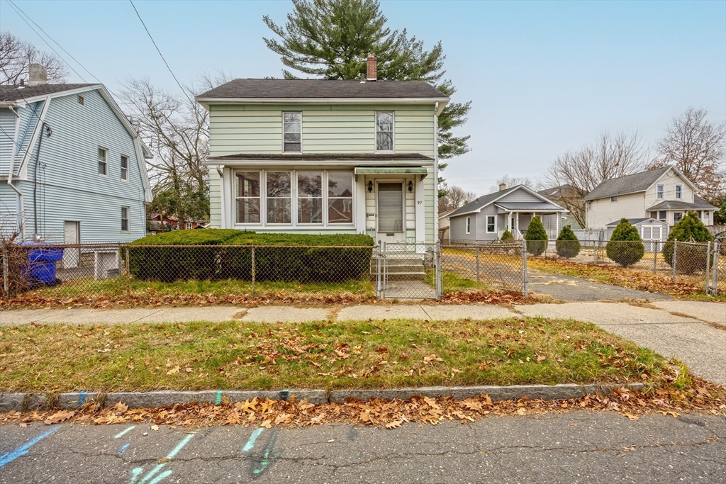 97 Oklahoma Street Springfield, MA 01104 - Photo 1 of 25 a front view of a house with a yard