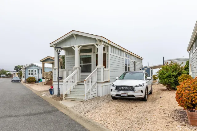 a view of a house with a patio