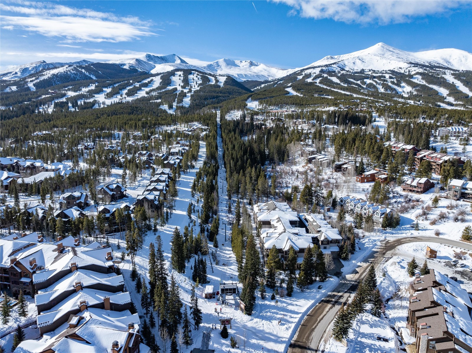 110 Sawmill Road, Unit 4B Breckenridge, CO 80424 - Photo 28 of 28 Is there anywhere better to be in 2025 than slopeside in Breckenridge on a blue bird powder day?
