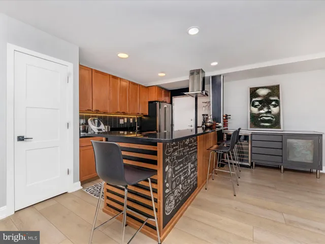 a view of dining room with furniture