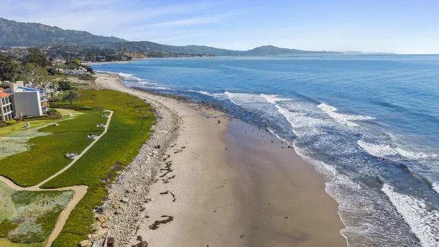 a view of a lake with a mountain