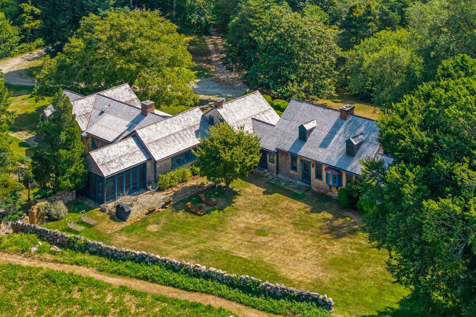 85 North Reservoir Road Vineyard Haven, MA 02568 - Photo 1 of 42 an aerial view of a house
