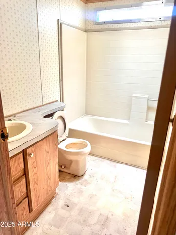 a view of backyard of house