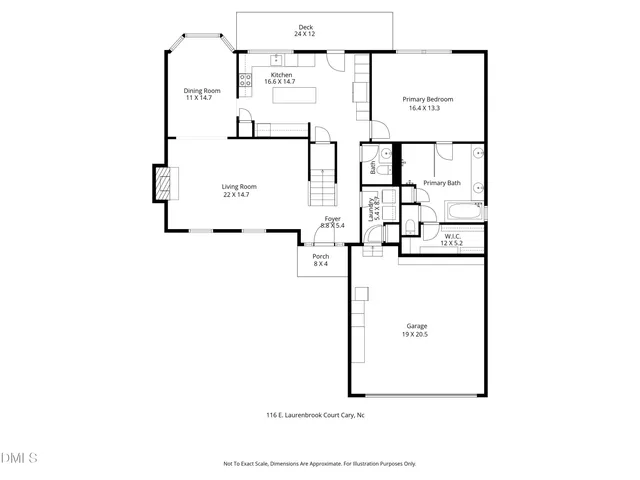 $550,000 | 116 East Laurenbrook Court, Cary, NC 27518