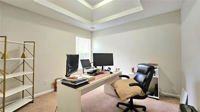 a view of workspace with chair