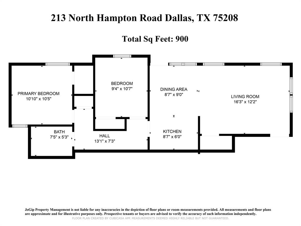 211 North Hampton Road Dallas, TX 75208 - Photo 22 of 22 Floor plan