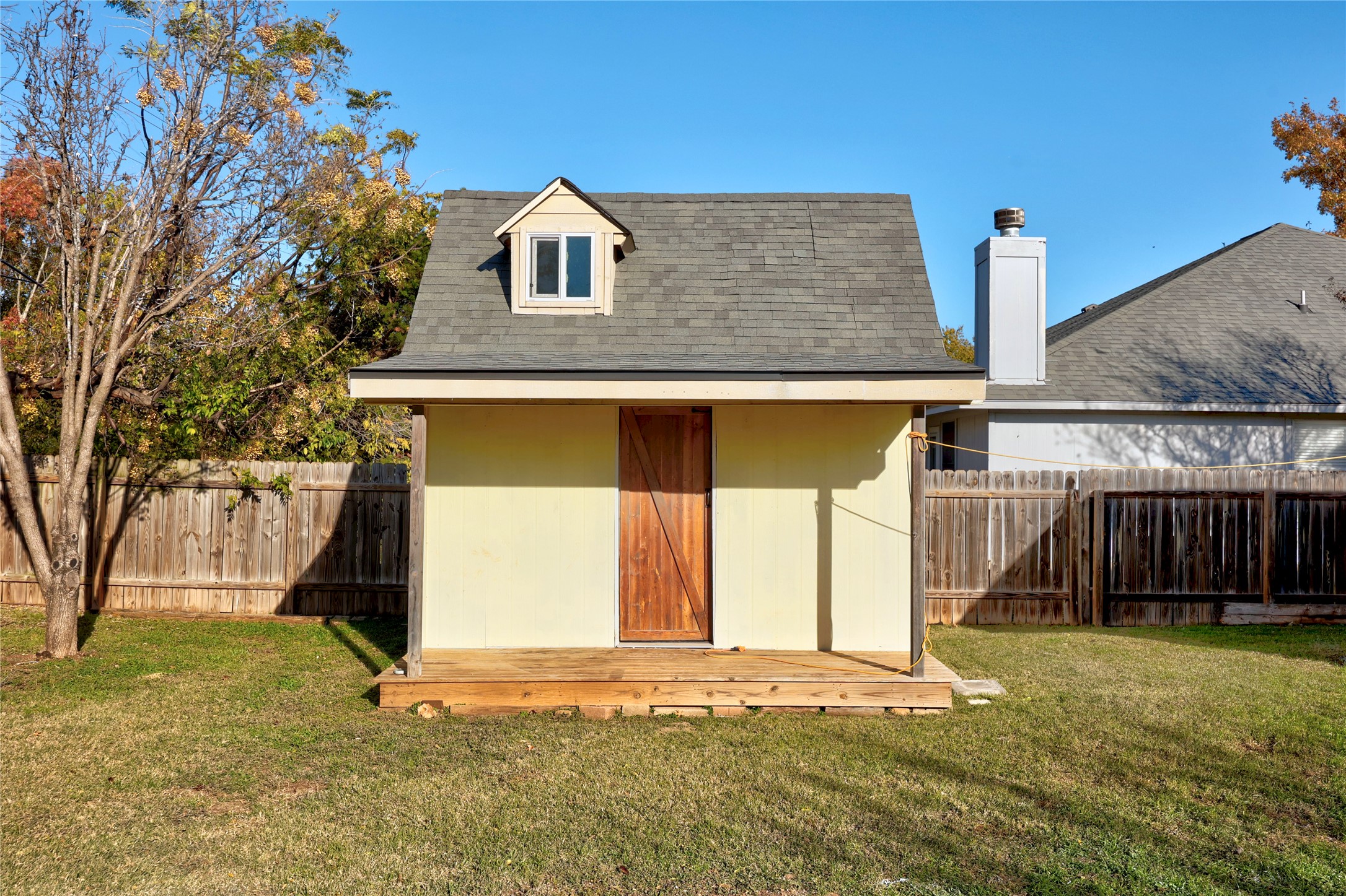 811 Lantana Lane Leander, TX 78641 - Photo 24 of 25 View of shed featuring a fenced backyard