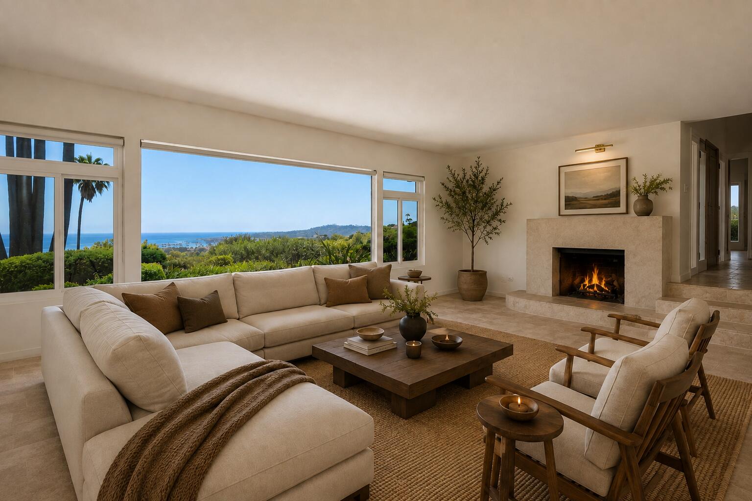 Living Room - Virtually Enhanced