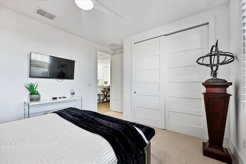 a view of a city with tall buildings in the background