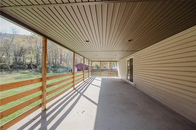 a view of a house with a porch